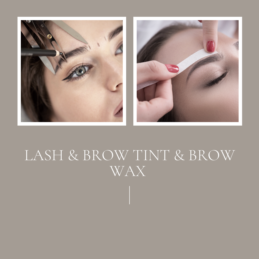 Lash & brow tint and brow wax