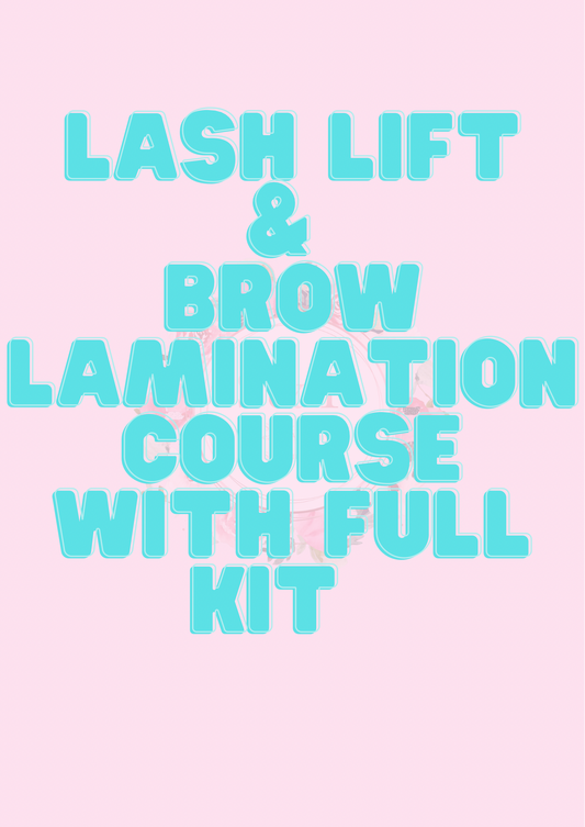 Lash lift & brow lamination combo course